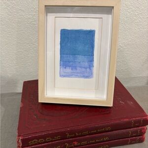 Coastal Watercolor Floral Framed Art - 6" x 8" Seaside Florals Mini Framed Art